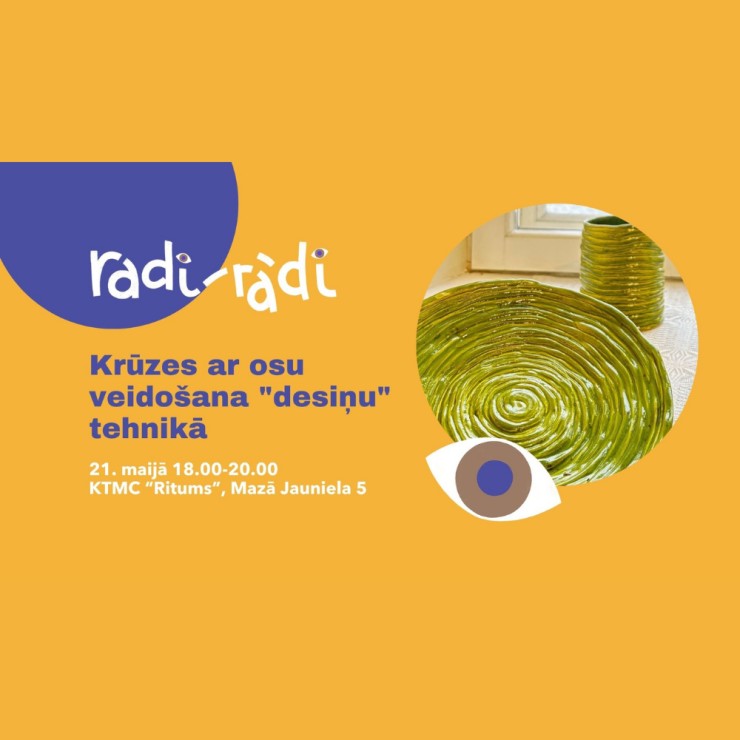 Izrādes "Krūzes ar osu veidošana "desiņu" tehnikā" attels