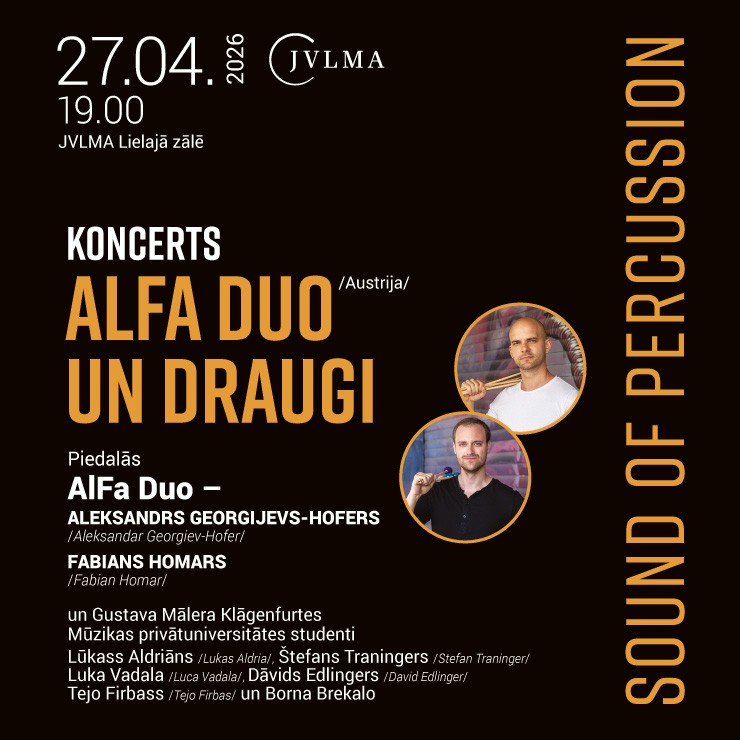 Izrādes ""Sound of Percussion" koncerts AlFa duo /Alex Georgiev un Fabian Homar, Austrija/ un draugi" attels