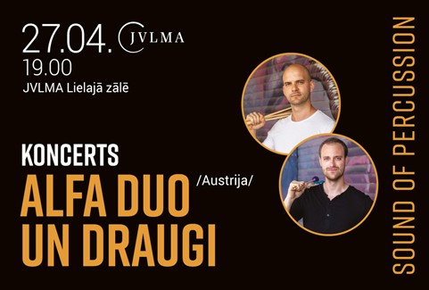 Izrādes ""Sound of Percussion" koncerts AlFa duo /Alex Georgiev un Fabian Homar, Austrija/ un draugi" attels