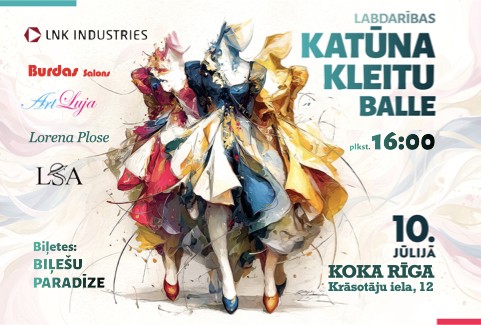 Izrādes "Katūna kleitu balle" attels