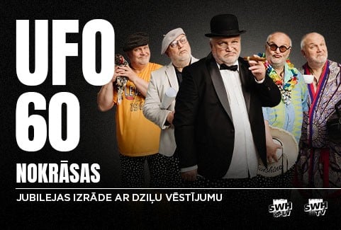 Izrādes "UFO 60 NOKRĀSAS | jubilejas izrāde ar dziļu vēstījumu" attels