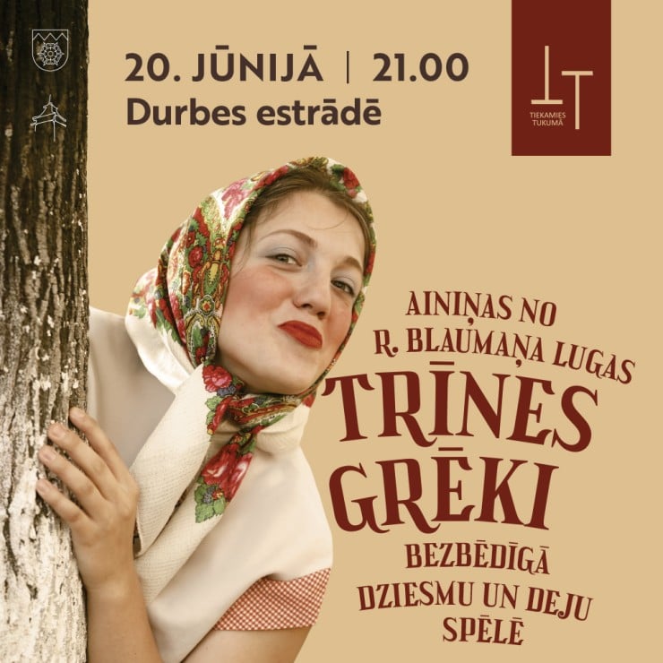 Izrādes "Koncertuzvedums TRĪNES GRĒKI un ZAĻUMBALLE" attels