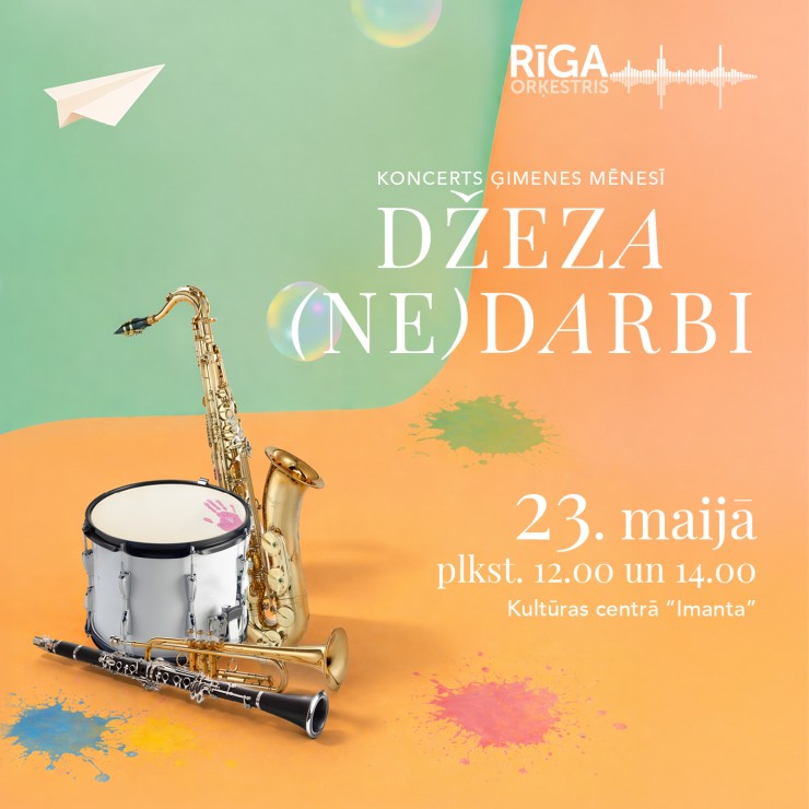 Izrādes "DŽEZA (NE)DARBI. Koncerts ģimenēm ar bērniem" attels