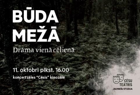 Image of the event "Cēsu teātra jauniešu studijas izrāde "Būda mežā""