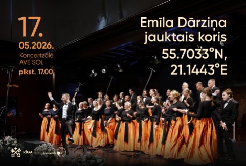 Izrādes "55.7033°N, 21.1443°E | Emīla Dārziņa jauktais koris" attels