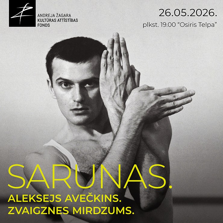 Izrādes "SARUNAS. ALEKSEJS AVEČKINS. ZVAIGZNES MIRDZUMS." attels