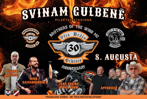 Izrādes "SVINAM GULBENĒ – “Vēja Brāļi MC” 30 gadu jubileja" attels