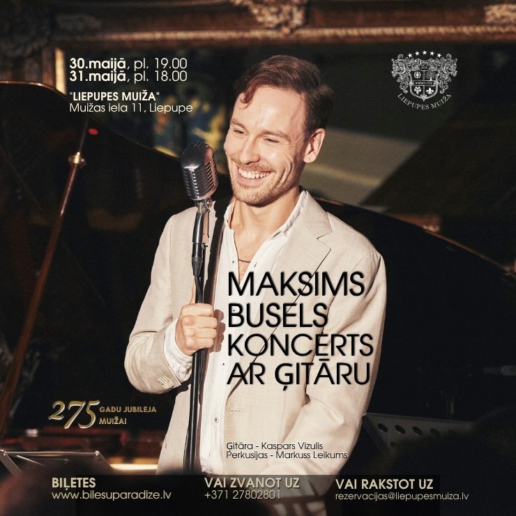 Izrādes "MAKSIMS BUSELS. KONCERTS AR ĢITĀRU." attels