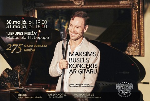 Izrādes "MAKSIMS BUSELS. KONCERTS AR ĢITĀRU." attels
