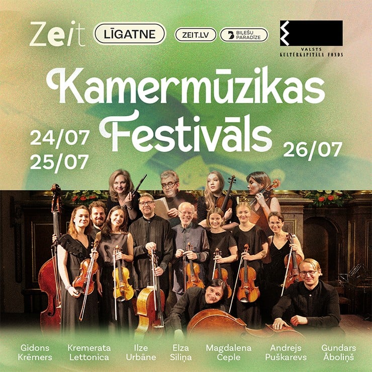 Image of the event "KAMERMŪZIKAS FESTIVĀLS "Kamermūzika Zeit" | Kremerata Lettonica"