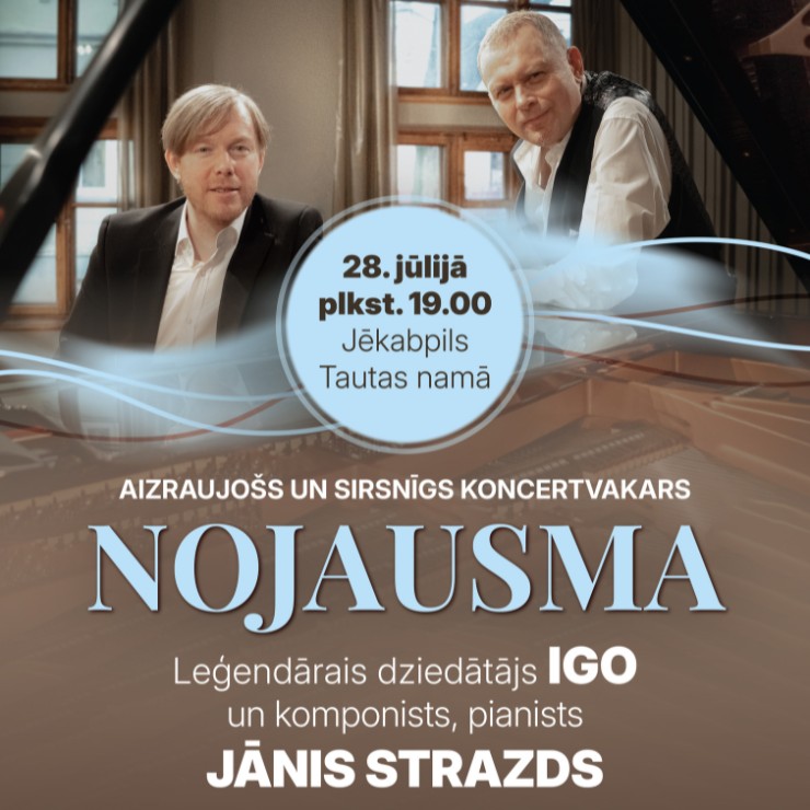 Izrādes "Leģendārais dziedātājs IGO un komponists-pianists Jānis Strazds koncertā “Nojausma”" attels