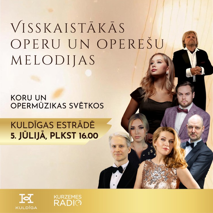 Izrādes "Koru un opermūzikas svētki Kuldīgā "Visskaistākās  operu un operešu melodijas"" attels