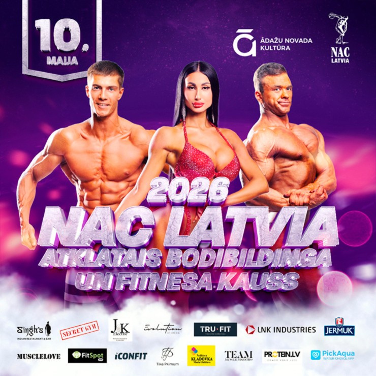 Izrādes "2026 NAC Latvia Atklātais Kauss Bodibildingā un Fitnesā" attels