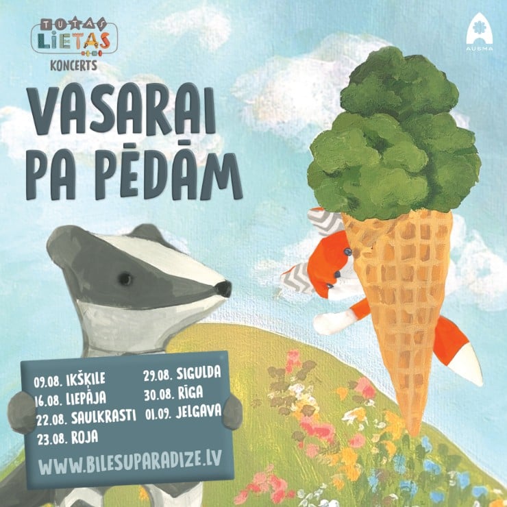 Image of the event "TUTAS KONCERTUZVEDUMS – VASARAI PA PĒDĀM"