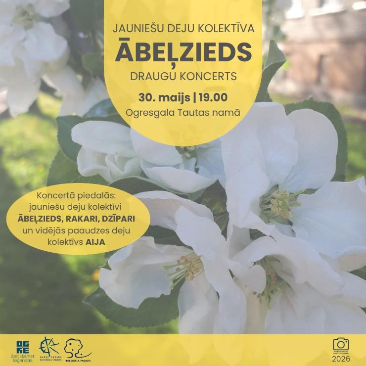 Izrādes "Jauniešu deju kolektīva ĀBEĻZIEDS draugu koncerts" attels