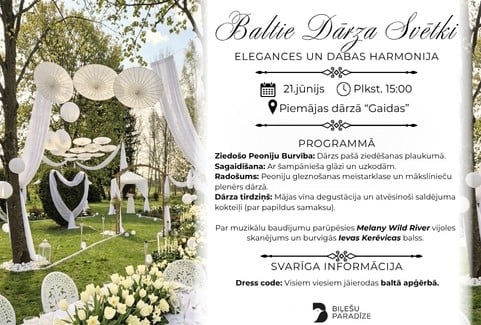 Izrādes "Baltie dārza svētki" attels