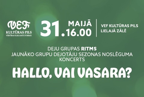 Izrādes "Deju grupas RITMS koncerts | HALLO, VAI VASARA?" attels