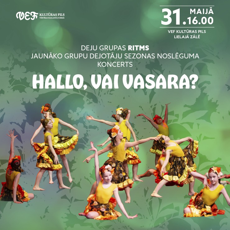 Izrādes "Deju grupas RITMS koncerts | HALLO, VAI VASARA?" attels