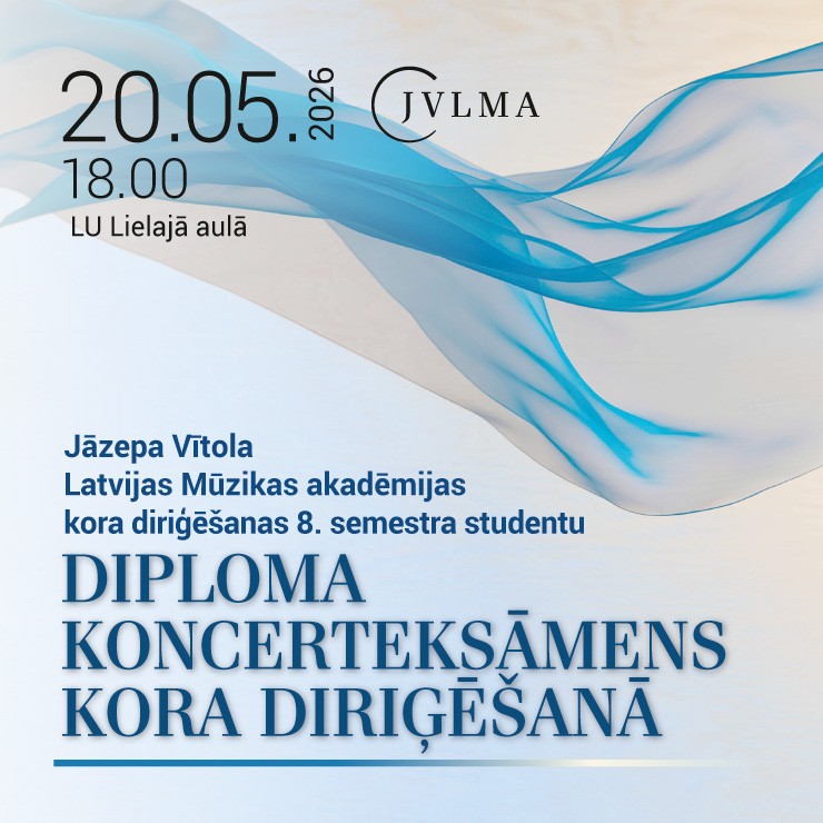 Izrādes "Kora diriģešanas 8.semestra studentu Diploma koncerteksāmens kora diriģēšanā" attels