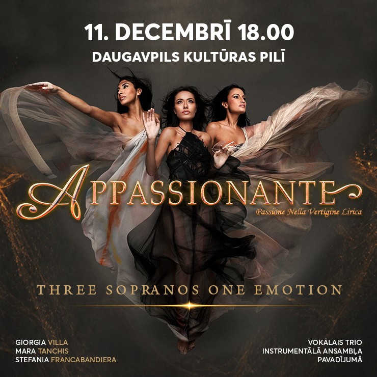 Izrādes "APPASSIONANTE" attels