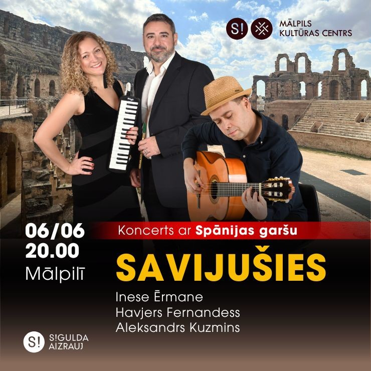 Izrādes "Koncerts ar Spānijas garšu “Savijušies”" attels