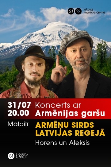 Meklēšanas rezultāta izrādes "Koncerts ar Armēnijas garšu “Armēņu sirds Latvijas regejā”" attels