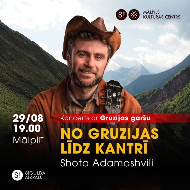 Izrādes "Koncerts ar Gruzijas garšu “No Gruzijas līdz kantrī”" attels