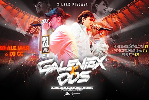 Izrādes "ODS & GALENIEX x Silrak - DJ ALE.MAR & DJ CC" attels