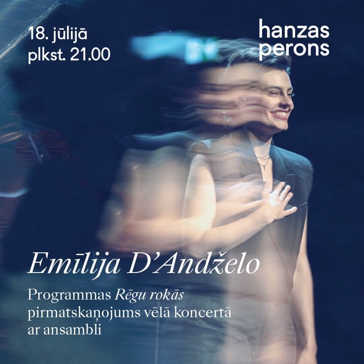 Izrādes "Emīlija D'Andželo. Programmas “Rēgu rokās” pirmatskaņojums Hanzas peronā" attels