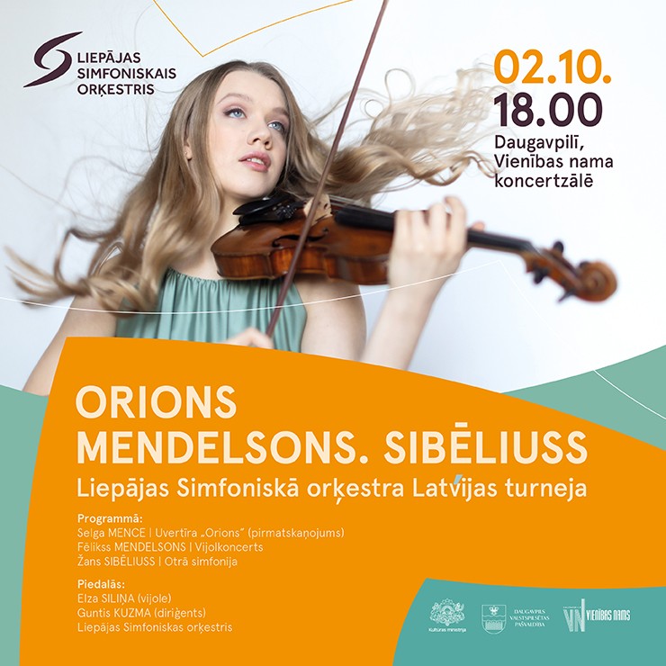 Izrādes "Liepājas Simfoniskā orķestra koncerts Daugavpilī „Orions. Mendelsons. Sibēliuss”" attels