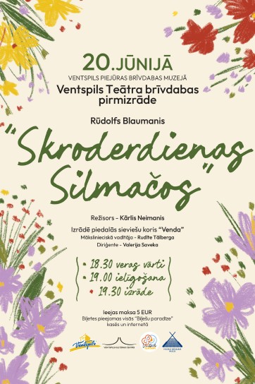 Meklēšanas rezultāta izrādes "Ventspils teātra brīvdabas pirmizrāde  “Skroderdienas Silmačos” (R.Blaumanis)" attels