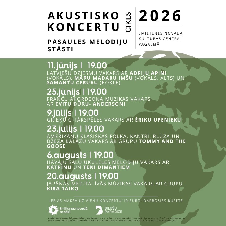 Izrādes "Akustisko koncertu cikls ''Pasaules melodiju stāsti''" attels