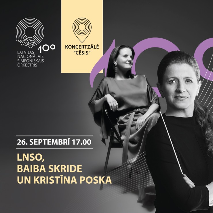 Izrādes "LNSO, BAIBA SKRIDE UN KRISTĪNA POSKA" attels