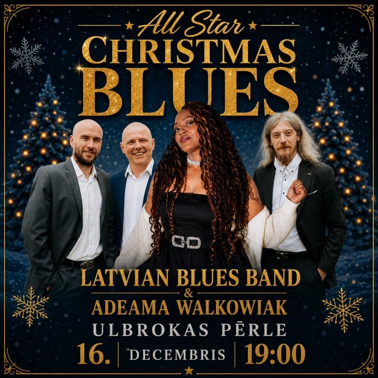 Izrādes "Latvian Blues Band & Adeama Walkowiak “All star Christmas Blues”" attels