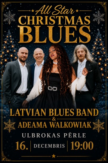 Meklēšanas rezultāta izrādes "Latvian Blues Band & Adeama Walkowiak “All star Christmas Blues”" attels
