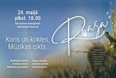 Izrādes "Koris un kokles. Mūzikas cikls RASA | BĒRZAUNES BAZNĪCĀ" attels