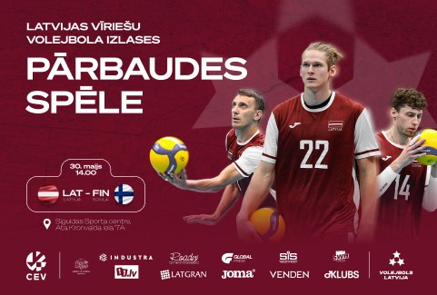 Izrādes "Latvijas vīriešu volejbola izlases pārbaudes spēle | Latvija vs Somija" attels