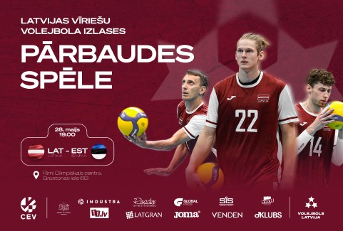 Izrādes "Latvijas vīriešu volejbola izlases pārbaudes spēle | Latvija vs Igaunija" attels