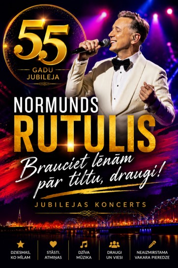 Изображение мероприятия "Normunda Rutuļa 55 gadu jubilejas koncerts”" из результатов поиска