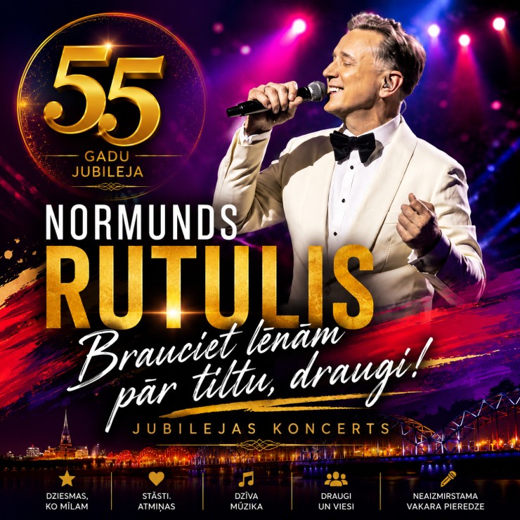 Изображение спектакля "Normunda Rutuļa 55 gadu jubilejas koncerts”"