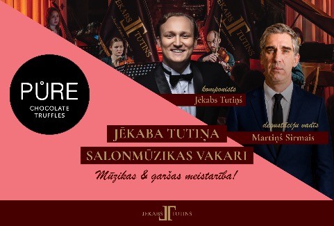 Izrādes "Benjamiņu nama salonmūzikas vakars | J. TUTIŅŠ & PURE CHOCOLATE" attels
