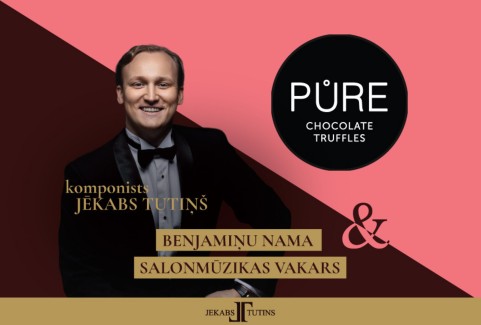 Izrādes "Benjamiņu nama salonmūzikas vakars | J. TUTIŅŠ & PURE CHOCOLATE" attels