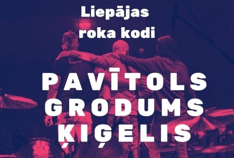 Изображение спектакля "Liepājas roka kodi - Pavītols, Ķiģelis, Grodums"