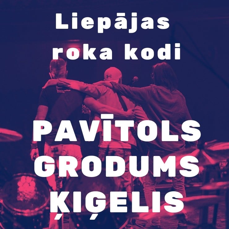 Изображение спектакля "Liepājas roka kodi - Pavītols, Ķiģelis, Grodums"