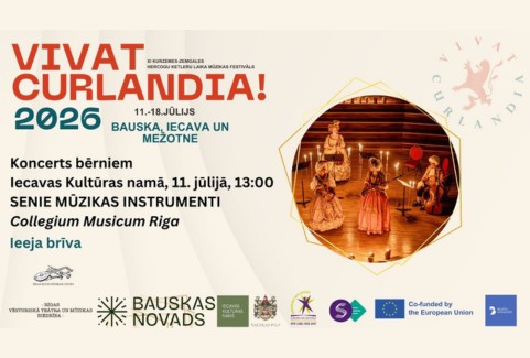 Image of the event "Vivat Curlandia! 2026 | Koncerts bērniem “Senie mūzikas instrumenti”"