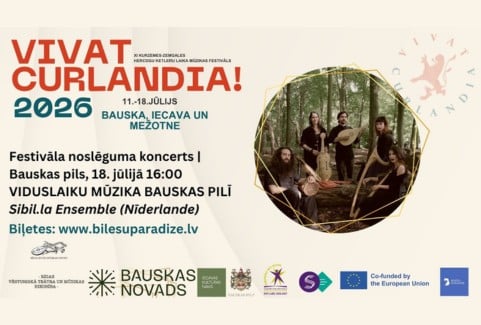 Image of the event "Vivat Curlandia! 2026 | Festivāla noslēguma koncerts “Viduslaiku mūzika Bauskas pilī”"