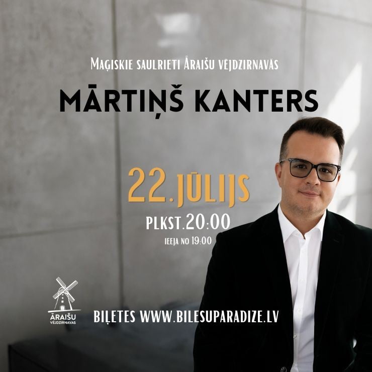 Image of the event "Mārtiņš Kanters. Maģiskie saulrieti Āraišu vējdzirnavās"