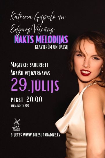 Изображение мероприятия "Katrīna Gupalo un Edgars Vilcāns. Maģiskie saulrieti Āraišu vējdzirnavās" из результатов поиска