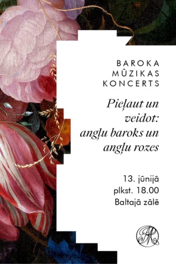 Meklēšanas rezultāta izrādes "Koncertcikla “Sarunas pilī ar mūziku” otrais koncerts “Pieļaut un veidot: angļu baroks un angļu rozes”" attels