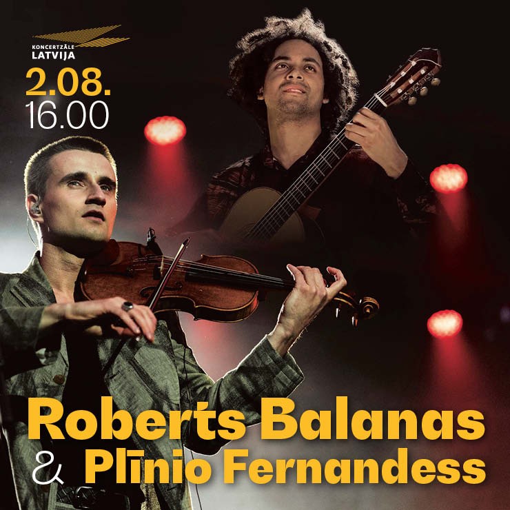 Izrādes "Roberts Balanas un Plīnio Fernandess. Pilsētas svētku noslēguma koncerts" attels